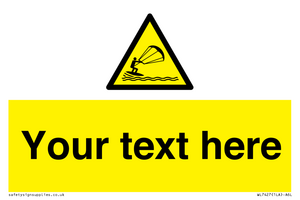 Custom Warning kite surfing